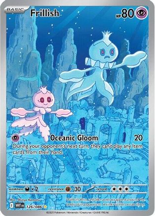 Frillish (126) Holofoil - White Flare