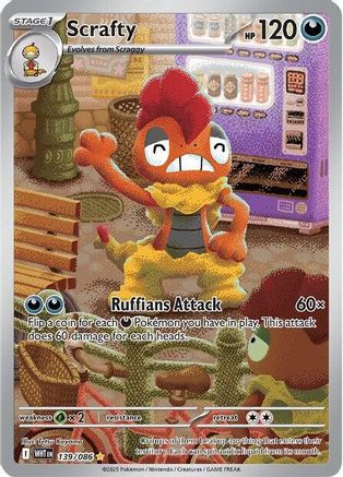 Scrafty (139) Holofoil - White Flare