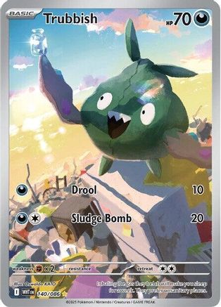 Trubbish - 140/086 (140) Holofoil - SV White Flare