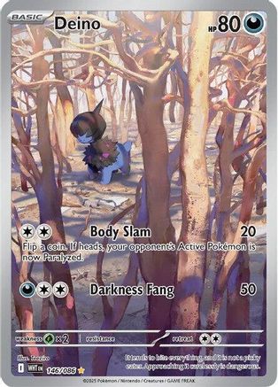 Deino - 146/086 (146) Holofoil - SV White Flare