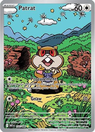 Patrat - 152/086 (152) Holofoil - SV White Flare