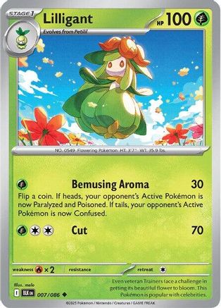 Lilligant (7) Reverse Holofoil - Black Bolt