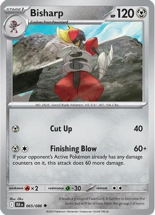 Bisharp (65) Holofoil - Black Bolt