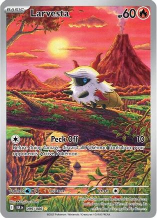 Larvesta - 099/086 (99) Holofoil - SV Black Bolt