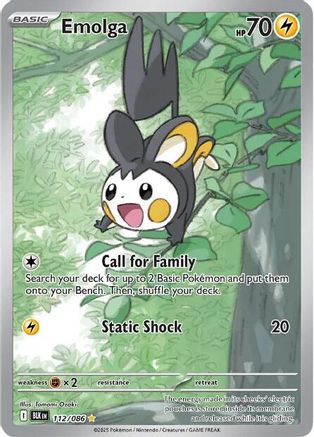 Emolga (112) Holofoil - Black Bolt