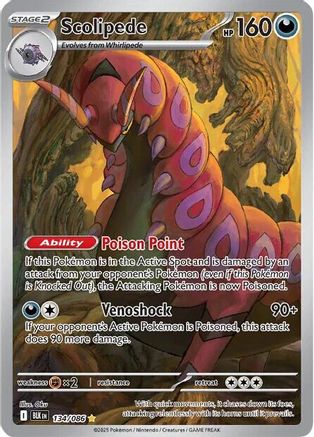 Scolipede (134) Holofoil - Black Bolt