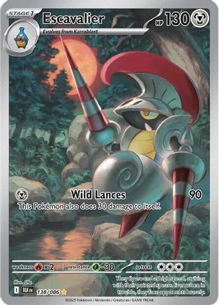 Escavalier (138) Holofoil - Black Bolt