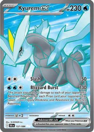 Kyurem ex - 157/086 (157) Holofoil - SV Black Bolt