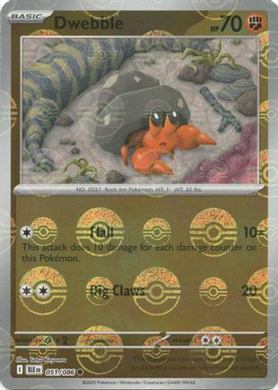 Dwebble (Poke Ball Pattern) (51) Holofoil - Black Bolt