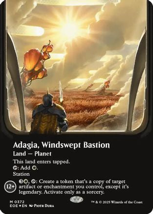 Adagia, Windswept Bastion (Borderless) (372) Galaxy Foil - Edge of Eternities