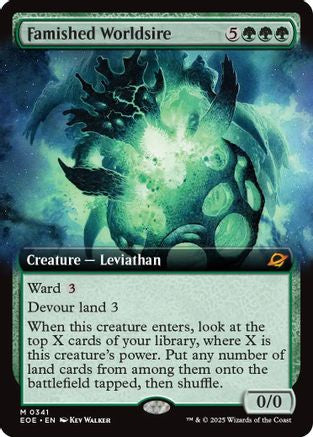 Famished Worldsire (Extended Art) (341) Foil - Edge of Eternities