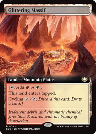 Glittering Massif (Extended Art) (042) - Commander: Edge of Eternities