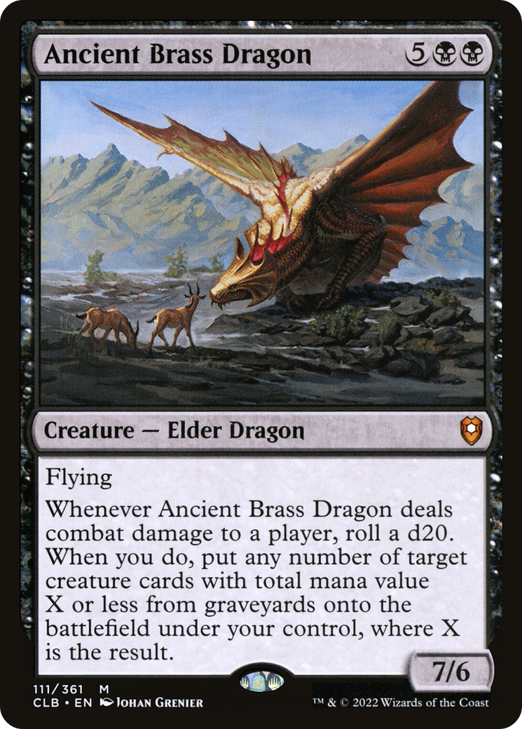 Ancient Brass Dragon [Commander Legends: Battle for Baldur's Gate] | Silver Goblin