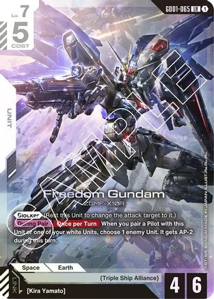 Freedom Gundam (GD01-065) Holofoil- Newtype Rising