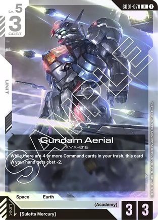 Gundam Aerial (GD01-070) Holofoil- Newtype Rising