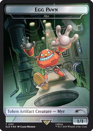 Myr (Egg Pawn) Token (Rainbow Foil) (2101) Foil - Secret Lair Drop Series