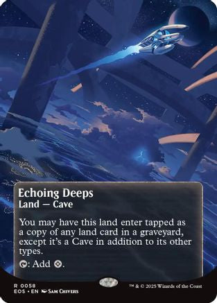 Echoing Deeps (Borderless) (058) Foil - Edge of Eternities: Stellar Sights