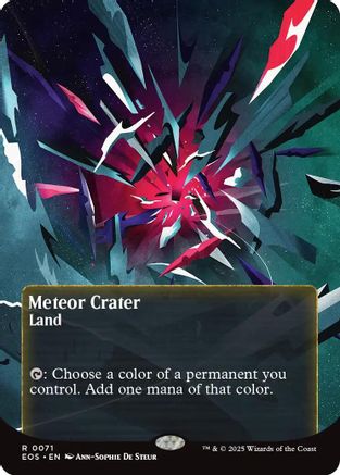 Meteor Crater (Borderless) (071) Foil - Edge of Eternities: Stellar Sights