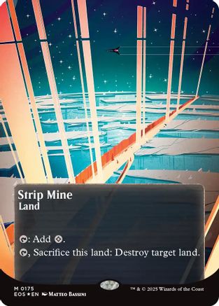 Strip Mine (Borderless) (175) Galaxy Foil - Edge of Eternities: Stellar Sights