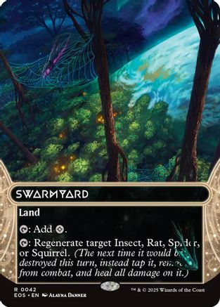 Swarmyard (Borderless) (042) Foil - Edge of Eternities: Stellar Sights