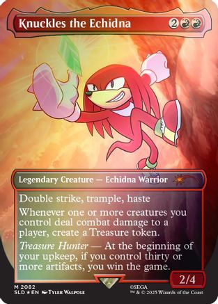Knuckles the Echidna (Rainbow Foil) (2082) Foil - Secret Lair Drop Series