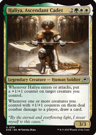 Haliya, Ascendant Cadet (218) Foil - Edge of Eternities