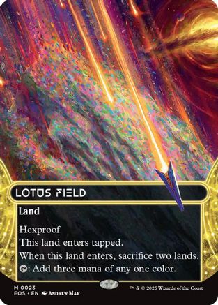 Lotus Field (Borderless) (023) Foil - Edge of Eternities: Stellar Sights