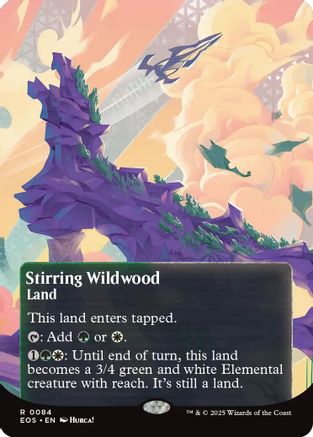 Stirring Wildwood (Borderless) (084) - Edge of Eternities: Stellar Sights