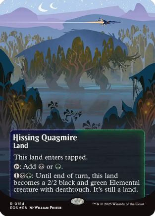 Hissing Quagmire (Borderless) (154) Galaxy Foil - Edge of Eternities: Stellar Sights