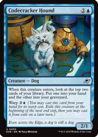 Codecracker Hound (050) Foil - Edge of Eternities