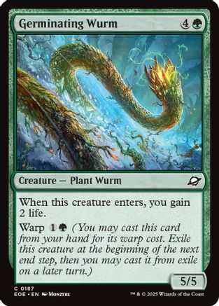 Germinating Wurm (187) Foil - Edge of Eternities