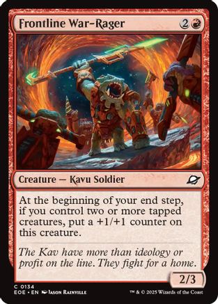 Frontline War-Rager (134) Foil - Edge of Eternities