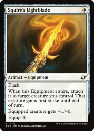 Squire's Lightblade (036) Foil - Edge of Eternities