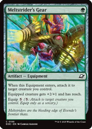 Meltstrider's Gear (198) Foil - Edge of Eternities