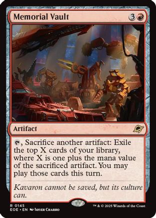 Memorial Vault (145) Foil - Edge of Eternities