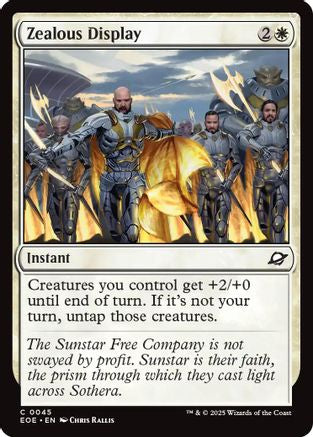 Zealous Display (045) Foil - Edge of Eternities