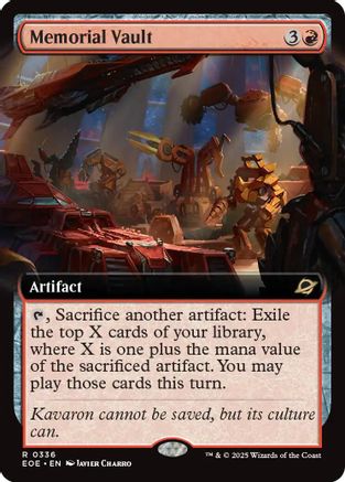 Memorial Vault (Extended Art) (336) Foil - Edge of Eternities