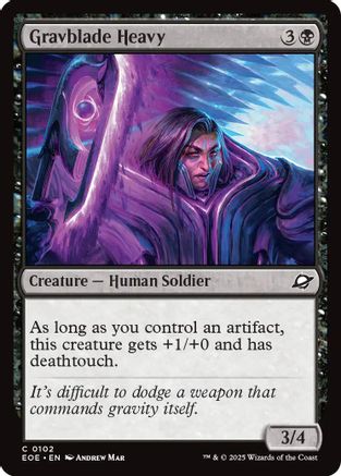 Gravblade Heavy (102) Foil - Edge of Eternities