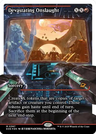 Devastating Onslaught (Showcase) (387) Fracture Foil - Edge of Eternities