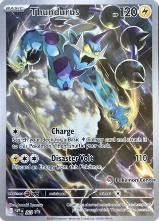 Thundurus - 209 (Pokemon Center Exclusive) (209) Holofoil - SV Scarlet & Violet Promo Cards