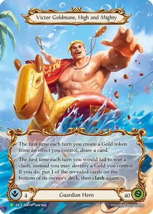 Victor Goldmane, High and Mighty - HER145 (HER145) Rainbow Foil - Flesh and Blood: Promo Cards
