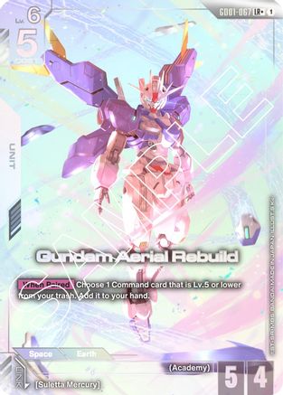Gundam Aerial Rebuild (LR+) (GD01-067) Holofoil- Newtype Rising