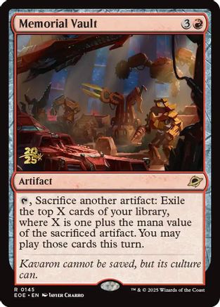 Memorial Vault (145) Foil - Prerelease Cards