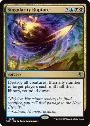 Singularity Rupture (Prerelease) (228) Foil - Edge of Eternities