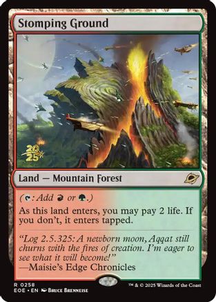 Stomping Ground (Prerelease) (258) Foil - Edge of Eternities