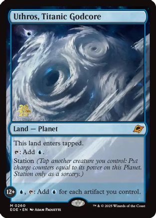 Uthros, Titanic Godcore (Prerelease) (260) Foil - Edge of Eternities