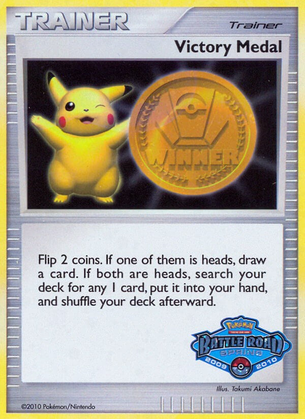 Victory Medal (2009-2010) (Battle Road Spring) [League & Championship Cards] | Silver Goblin