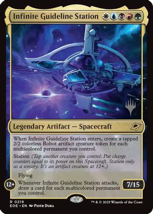 Infinite Guideline Station (Promo Pack) (219) Foil - Edge of Eternities