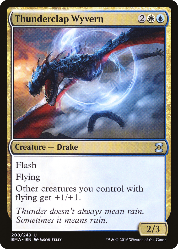 Thunderclap Wyvern (208) Foil - Eternal Masters
