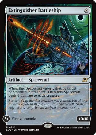 Extinguisher Battleship (Promo Pack) (242) Foil - Edge of Eternities